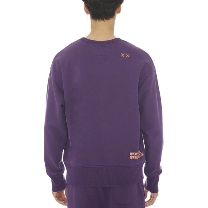 Cult Of Individuality Fleece Crewneck (Acai) 622AC-FC24F