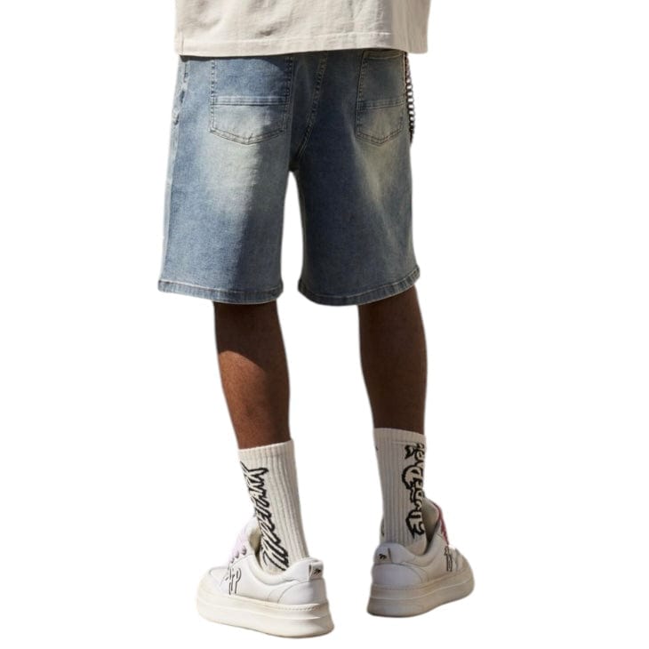 Hyde Park Studded Park Velocity Denim Short (Blue)