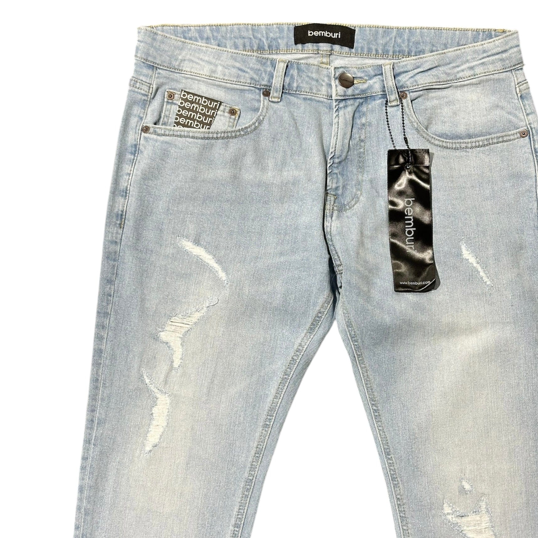 Bemburi Skinny Denim Jean (Ultra Light Sandy Blue) BB-103