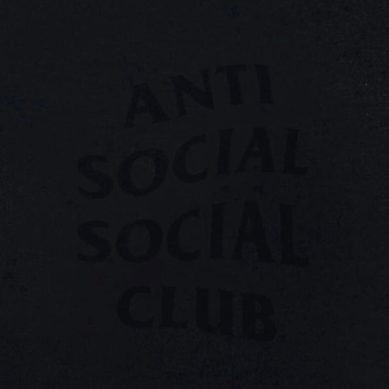 Anti Social Social Club Cancelled Tee (Tonal Black)