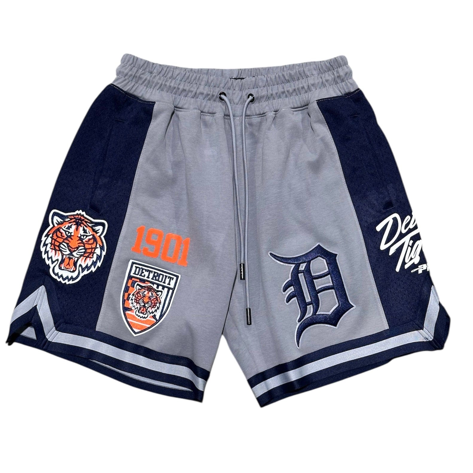 Pro Standard Detroit Fast lane Shorts(Grey/Navy)