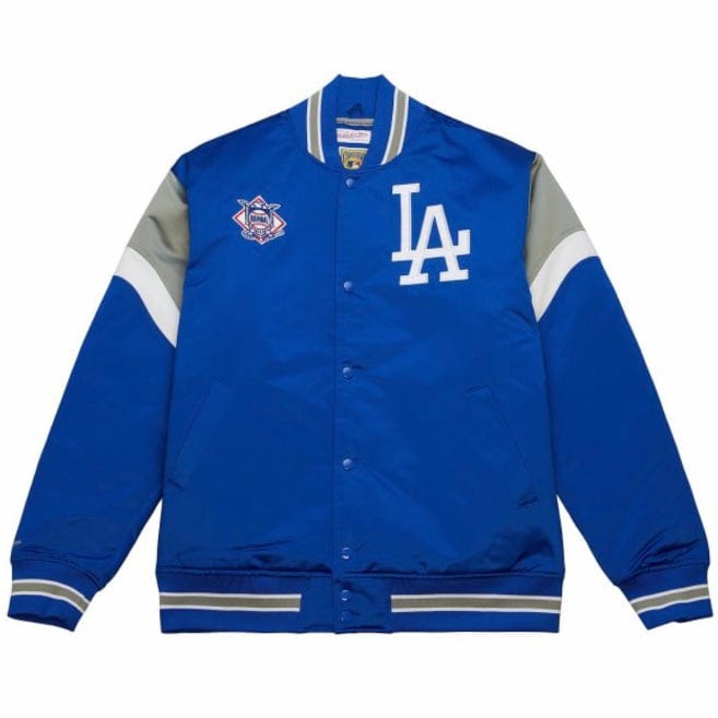 Mitchell & Ness MLB Los Angeles Dodgers Heavyweight Satin Jacket (Royal)