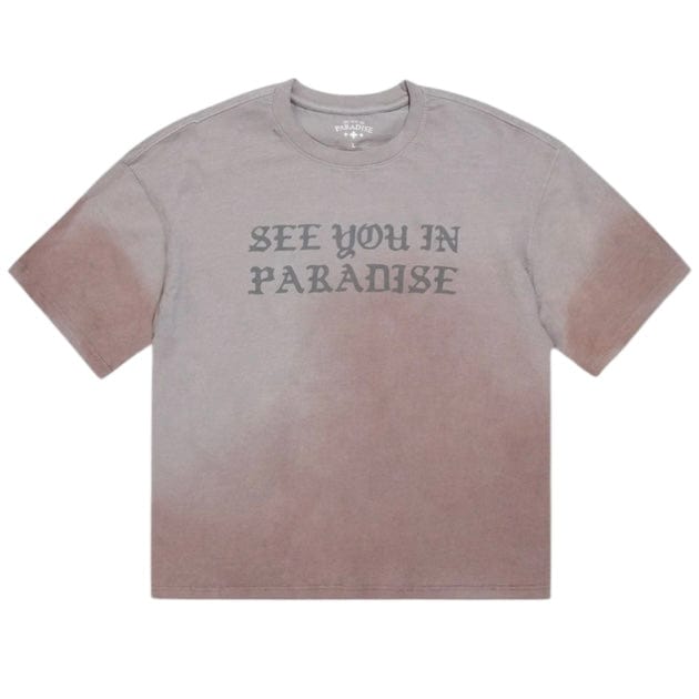 See You In Paradise Cropped T Shirt (Cement Wash) 9120A
