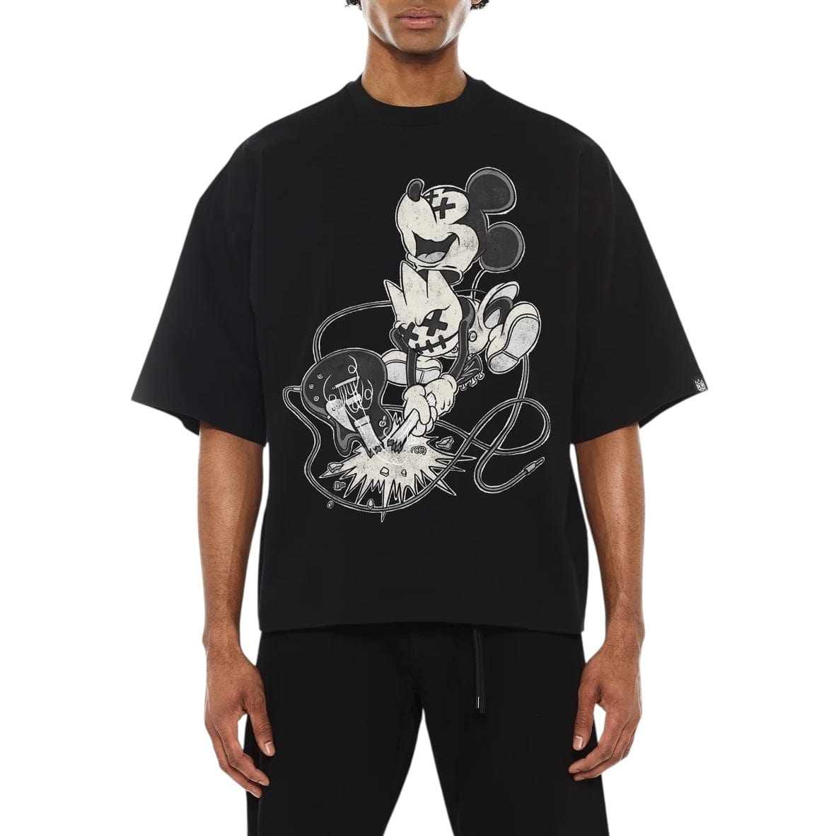 Cult Of Individuality Oversized Hwt No Music No Life Boxy SS Tee (Black)