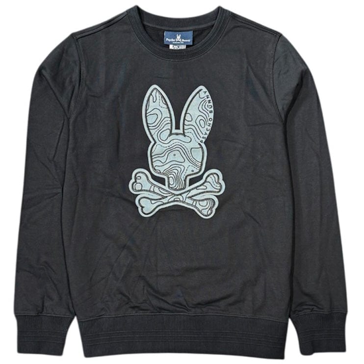 Psycho Bunny Dixon Logo Sweatshirt (Black) HL21-B6S440R1FT