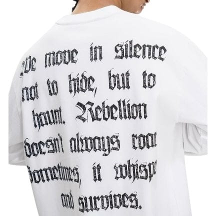 Trnchs Shadow Rebellion Long Sleeve Tee (White)