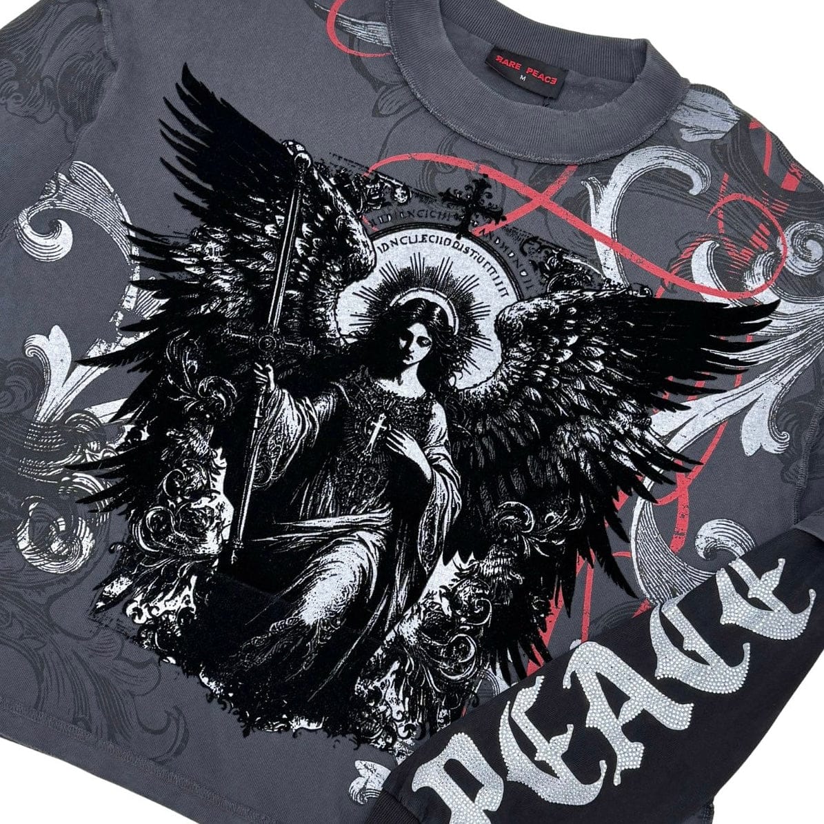 Rare Peace End of Pax Americana Twofer w/ Flocking Tee (Dark Grey) RK5046