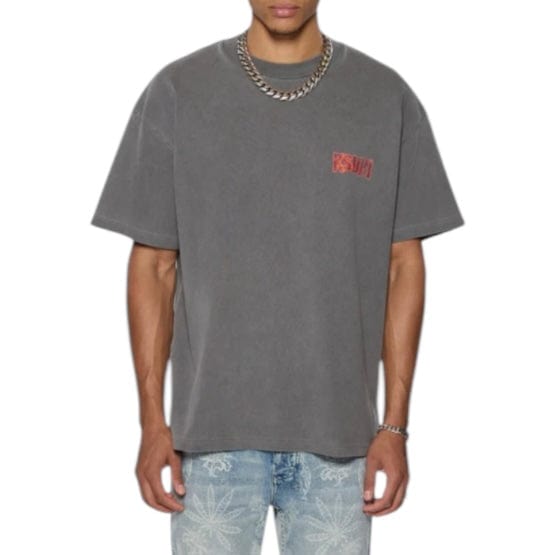 Ksubi Kickstart Ekcess SS Tee (Charcoal) MSP25TE013
