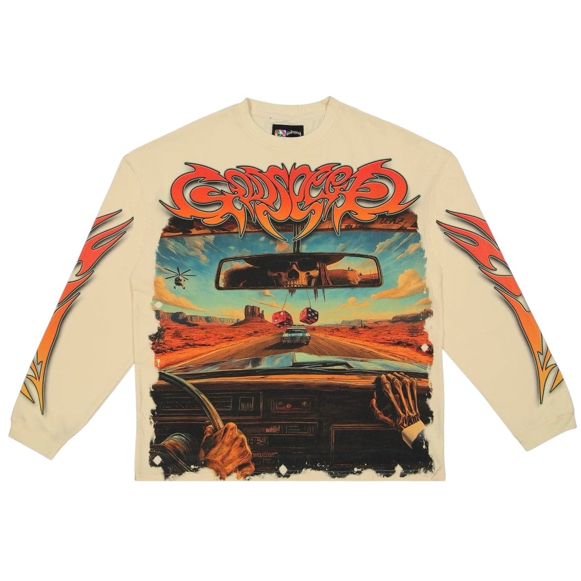 Godspeed On The Run LS T Shirt (Bone)