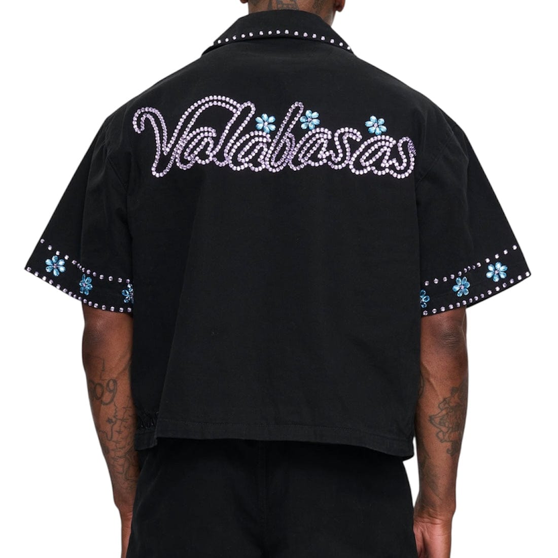 Valabasas Under Pressure Cropped Button Down (Black) VLBS-VBD2-1005