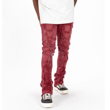Pheelings "Inspired By" Flare Stack Denim (Burgundy)