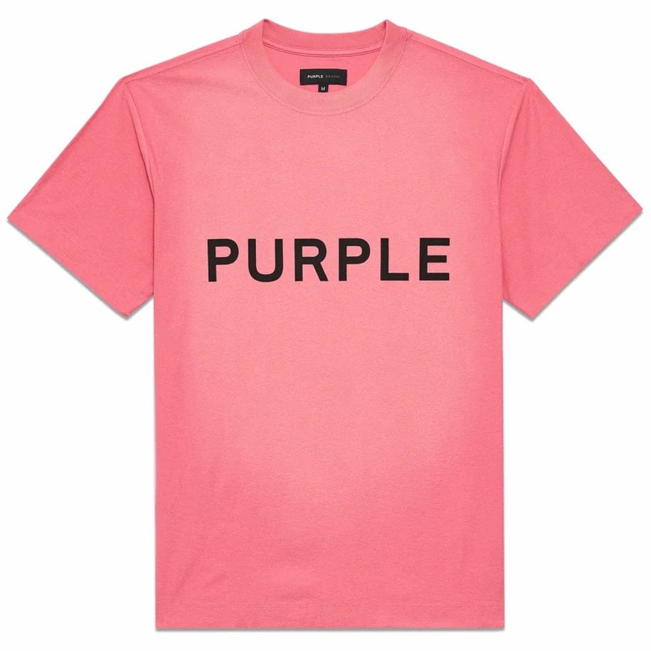 Purple Brand Wordmark Textured SS Tee (Desert Rose) P104-JDMW324
