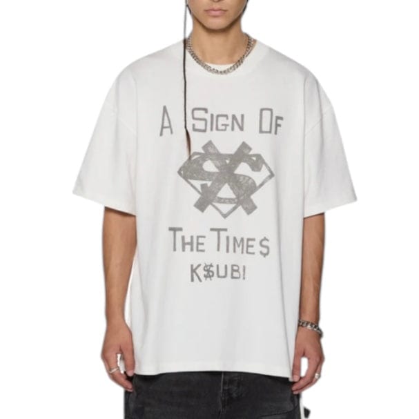 Ksubi The Sign Ekcess SS Tee (Antique White) MSP25TE010