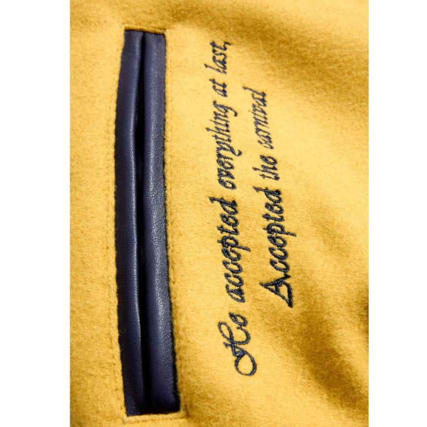 See You In Paradise Smoke & Mirrors Varsity Jacket (Mustard) 91667
