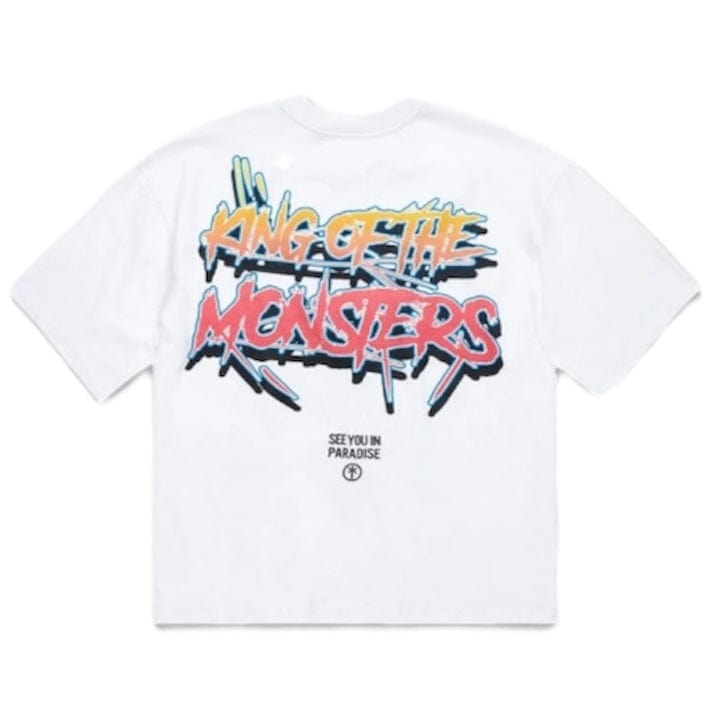 Jordan Craig Sea Monster Cropped Boxy Tee (White) 9201A