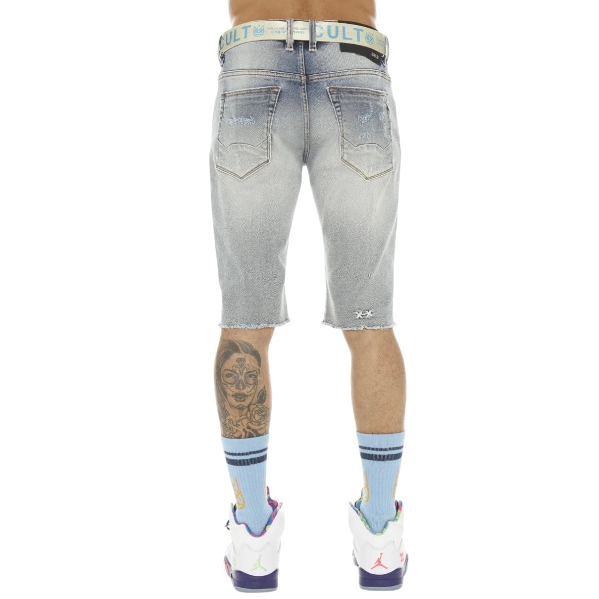 Cult Of Individuality Rocker Stretch Shorts (Bleach) 622A6-SR07B