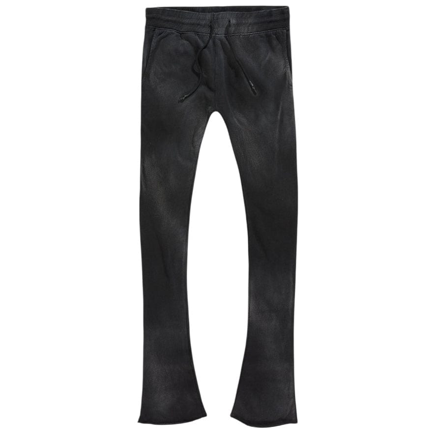 See You In Paradise Oasis Washed Stacked Sweatpants (Black Shadow) 8864L