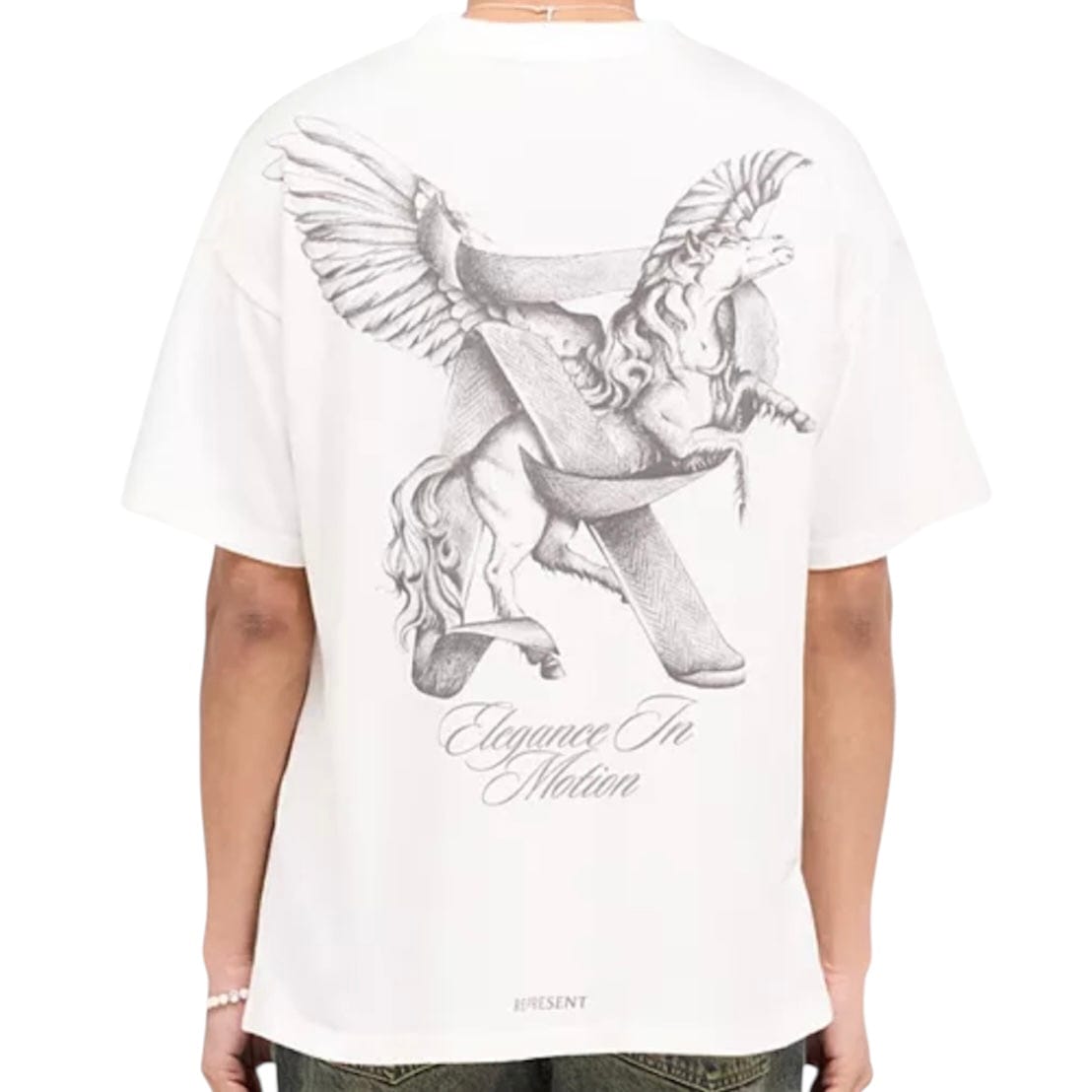 Represent Elegance In Motion T Shirt (Flat White) MLM41066-72