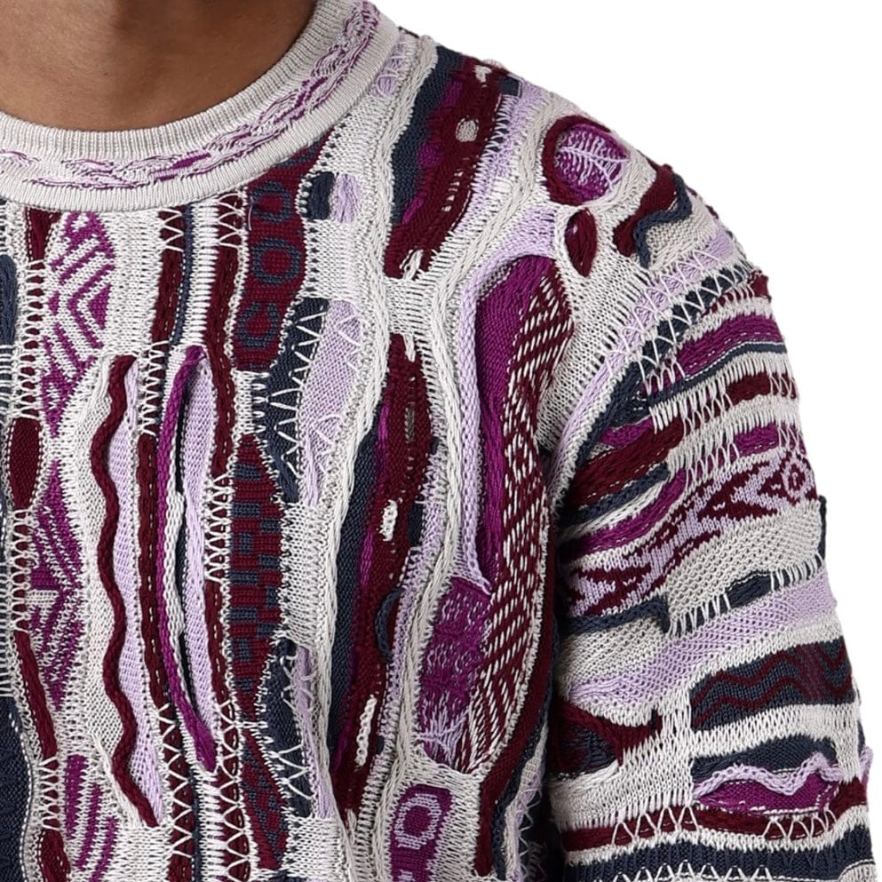 Coogi Pacific Maroon Crewneck Sweater (Multi)