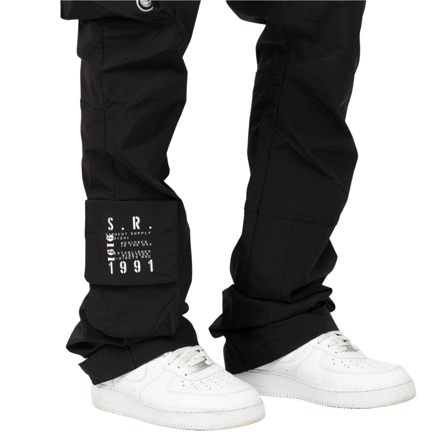 Smoke Wise Utility Windbreaker Set (Black)