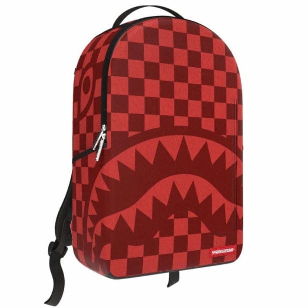 Sprayground red checkered backpack Outlet