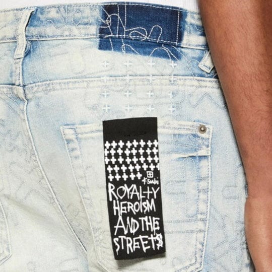 Ksubi Van Winkle Stencil Legacy Denim (Indigo) MFA24DJ014