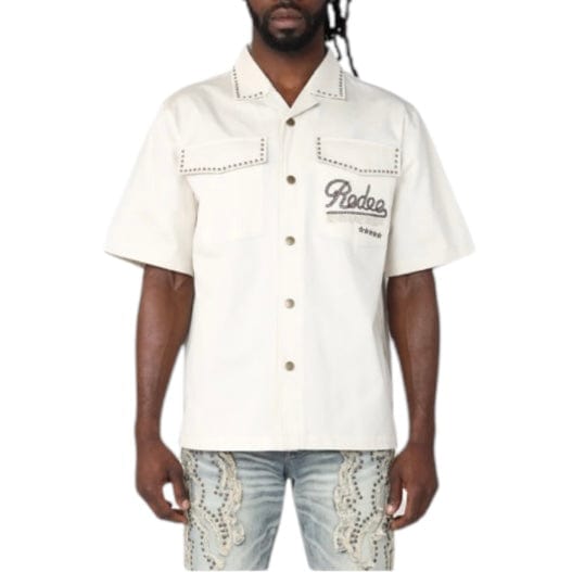 Smoke Rise Boxy Western Buttoned Down Shirt (Chalk) WH25198