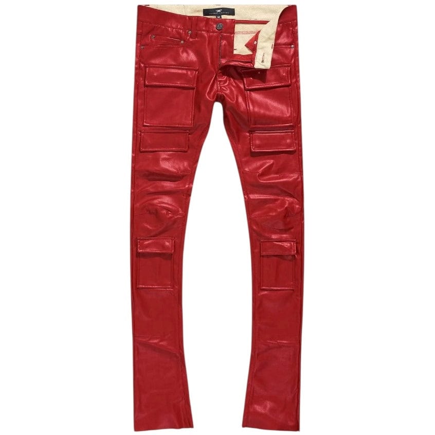 Jordan Craig Ross Stacked Thriller Cargo Pants (Red) JRF2250