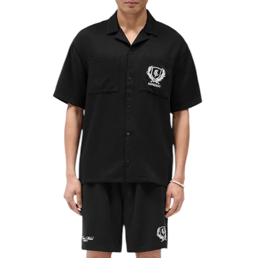 Represent Crest Shirt (Jet Black) MLM2971-01