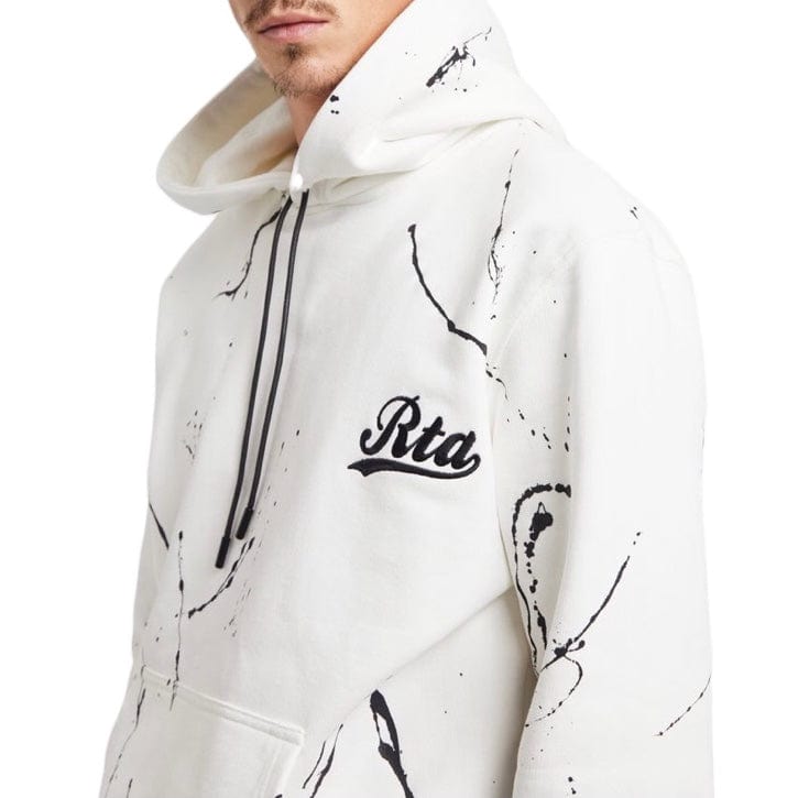 Rta Dion Hoodie (White Paint Collegiate Script) MU24K628-T1181WTPCS