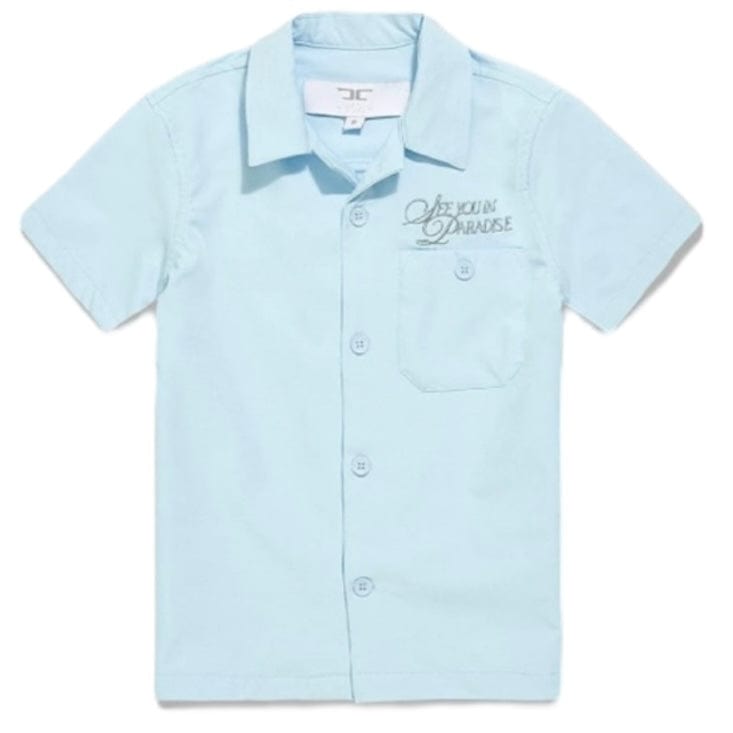 Kids Jordan Craig Oakland Mechanic Short & Shirt Set (Sky) 2061K-2061SK