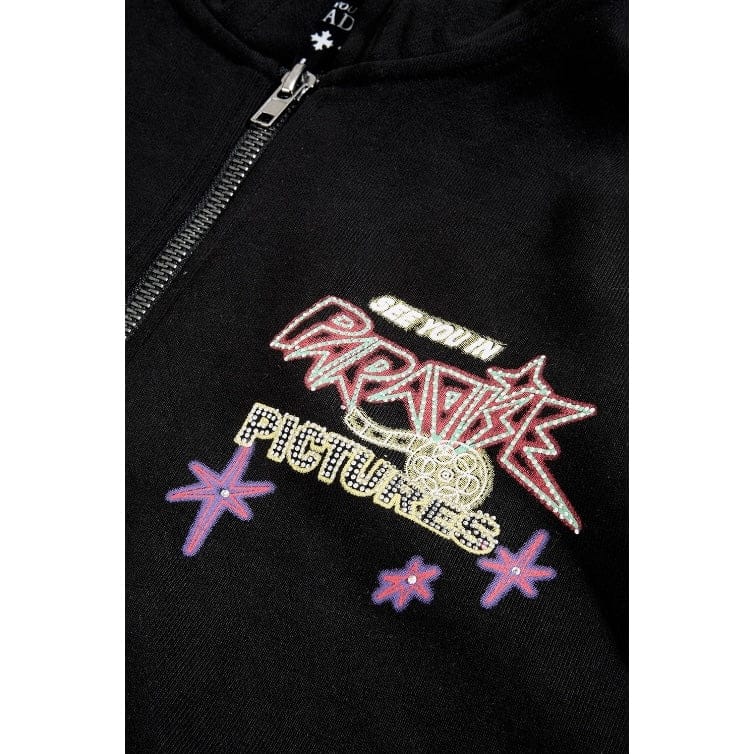 See You In Paradise Pictures Zip Up Hoodie (Black) 8262H