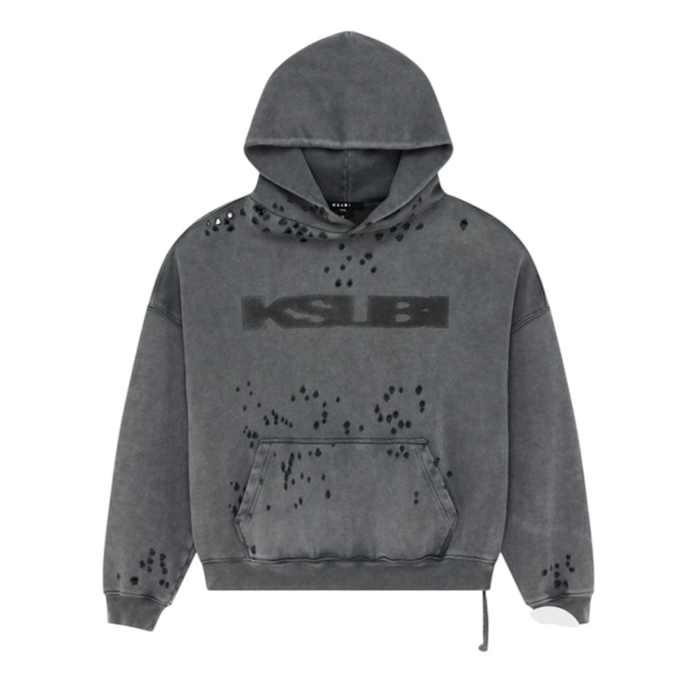 Ksubi Blasted Ekcess Hoodie (Rhino Black) MPF25FL005
