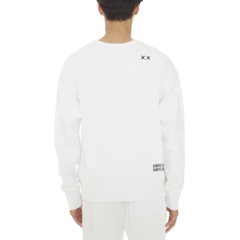Cult Of Individuality Fleece Crewneck (White) 622AC-FC24E