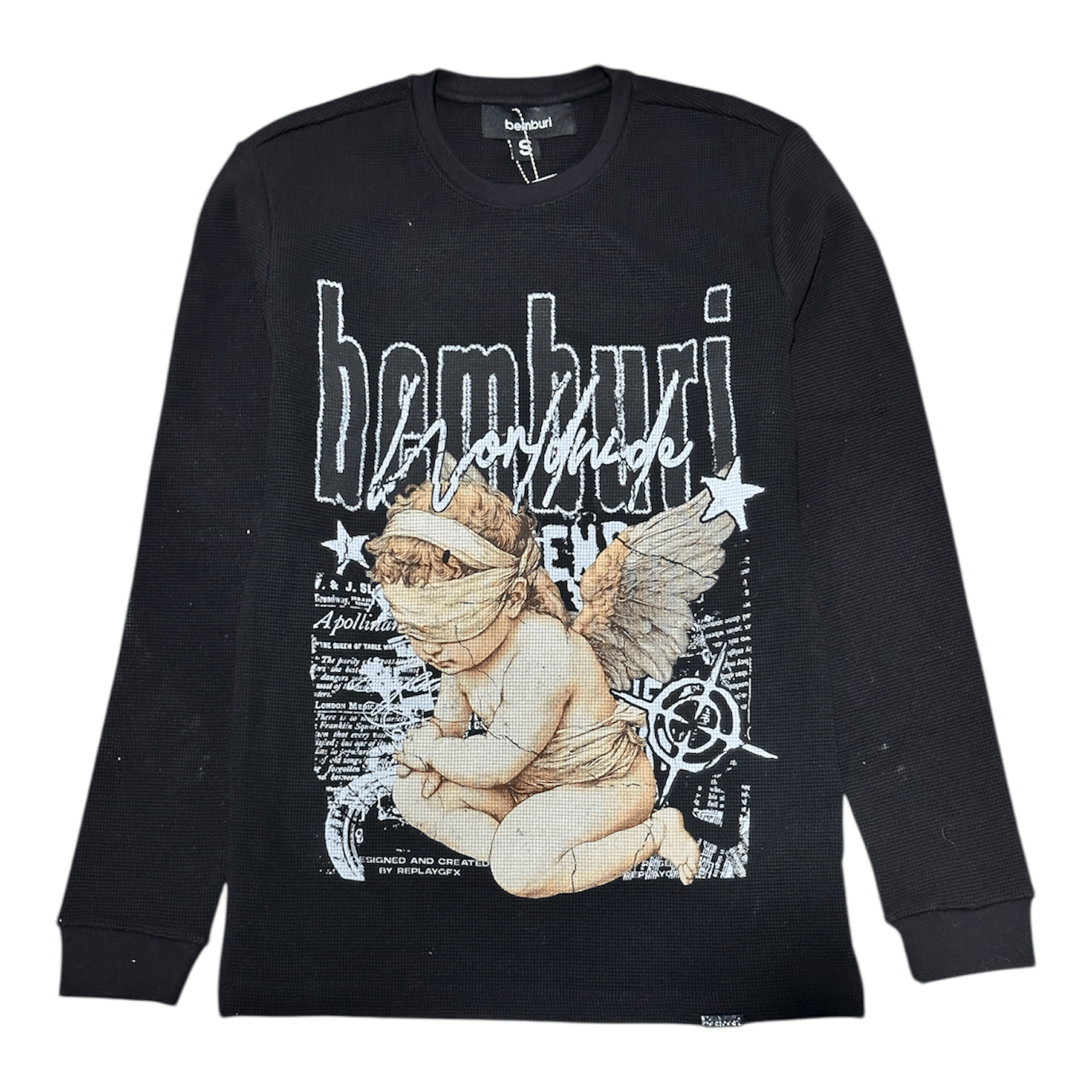 Bemburi Blind Angel Thermal Crewneck (Black)