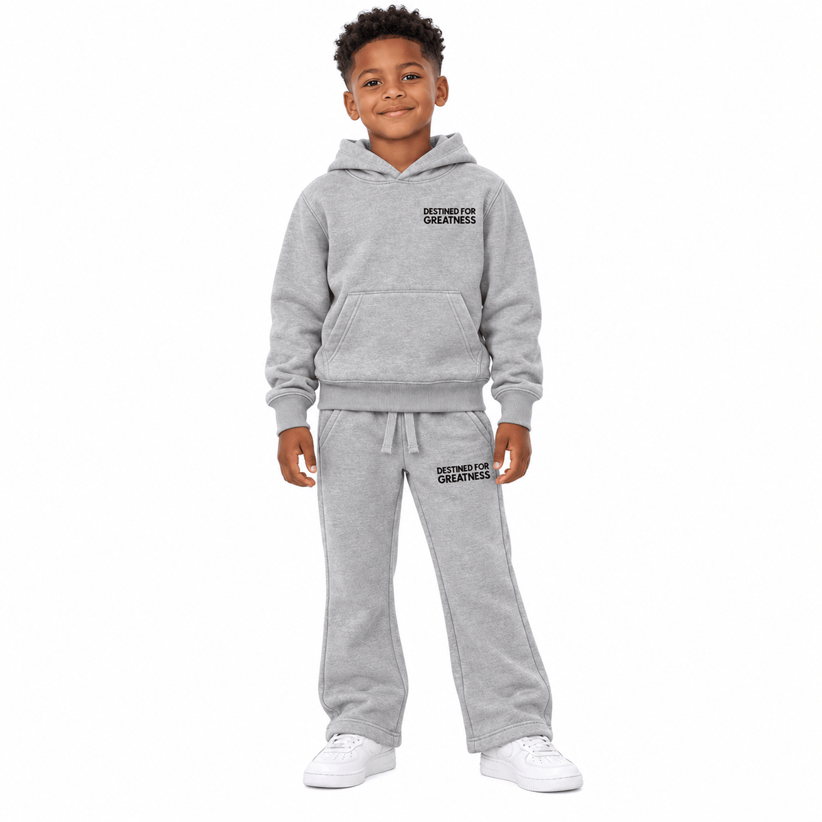 Kids See You In Paradise Wingspan Hoodie & Sweatpants Set (H/Charcoal)