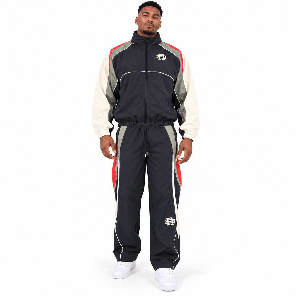 R3bel Denim Vintage Windbreaker Set (Black) 3163-833