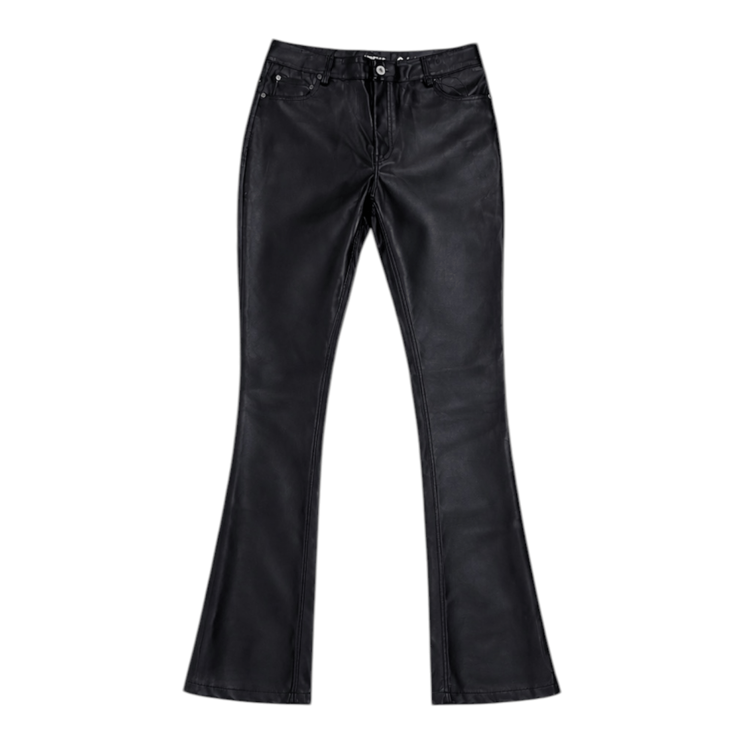 Serenede Stone Stacked Faux Leather Pant (Black) STONE-BLKSTACK
