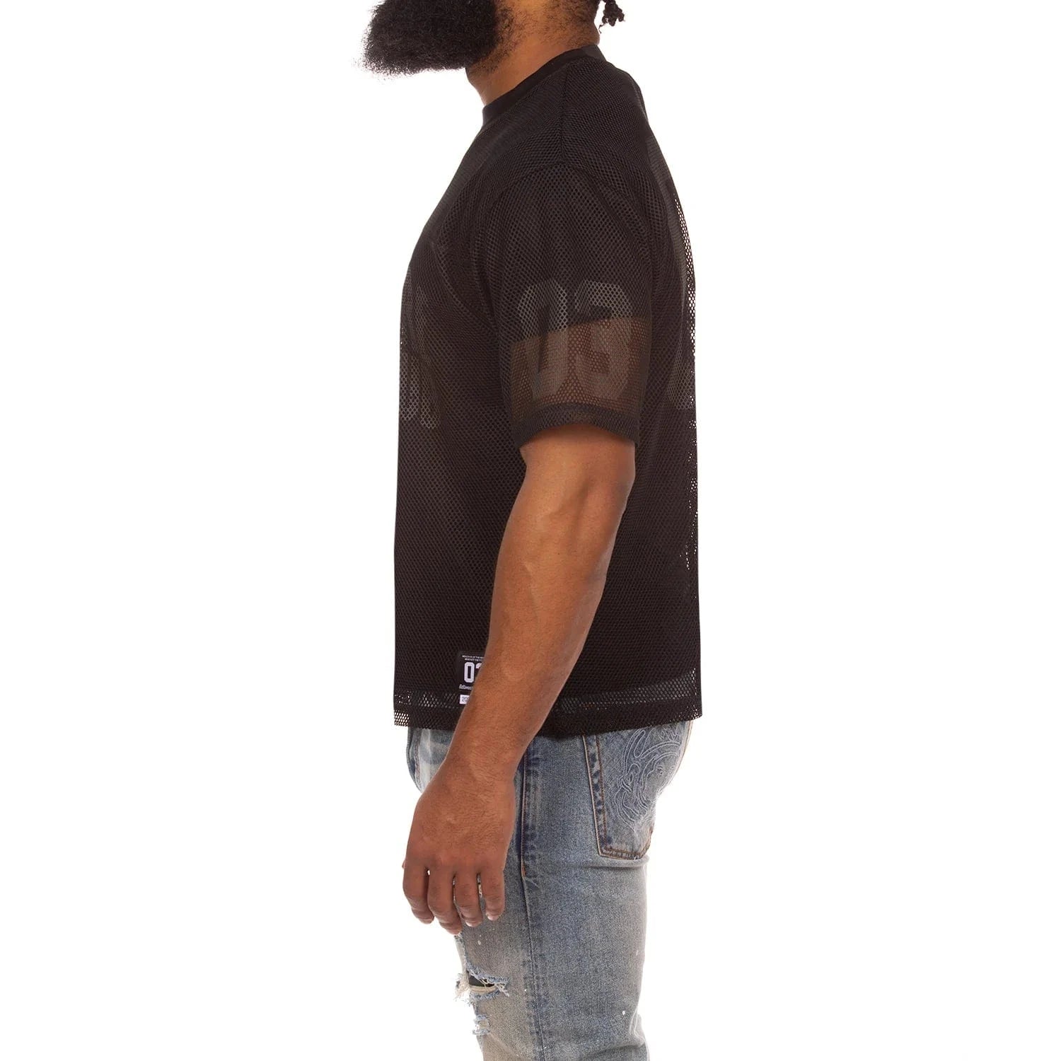 Billionaire Boys Club BB Varsity SS Knit Cropped Fit Tee (Black) 851-6314