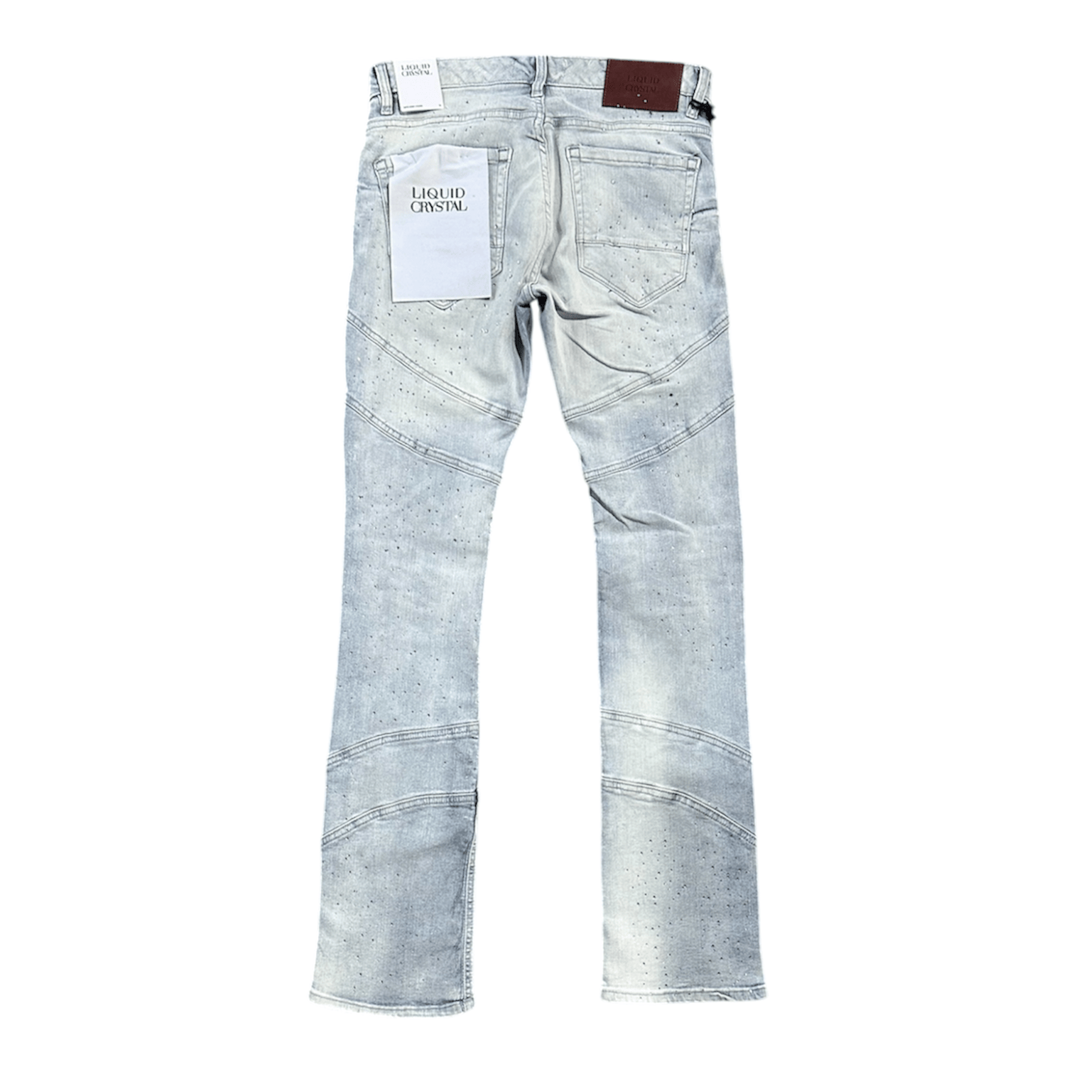 Liquid Crystals Sharp Stacked & Crystal Jean (Iced White) JTF2333
