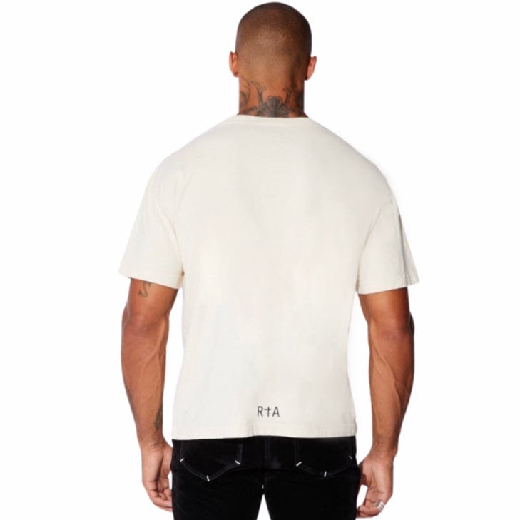 RTA Short Sleeve Tan Chest Logo Tee (Tan) MU23K621