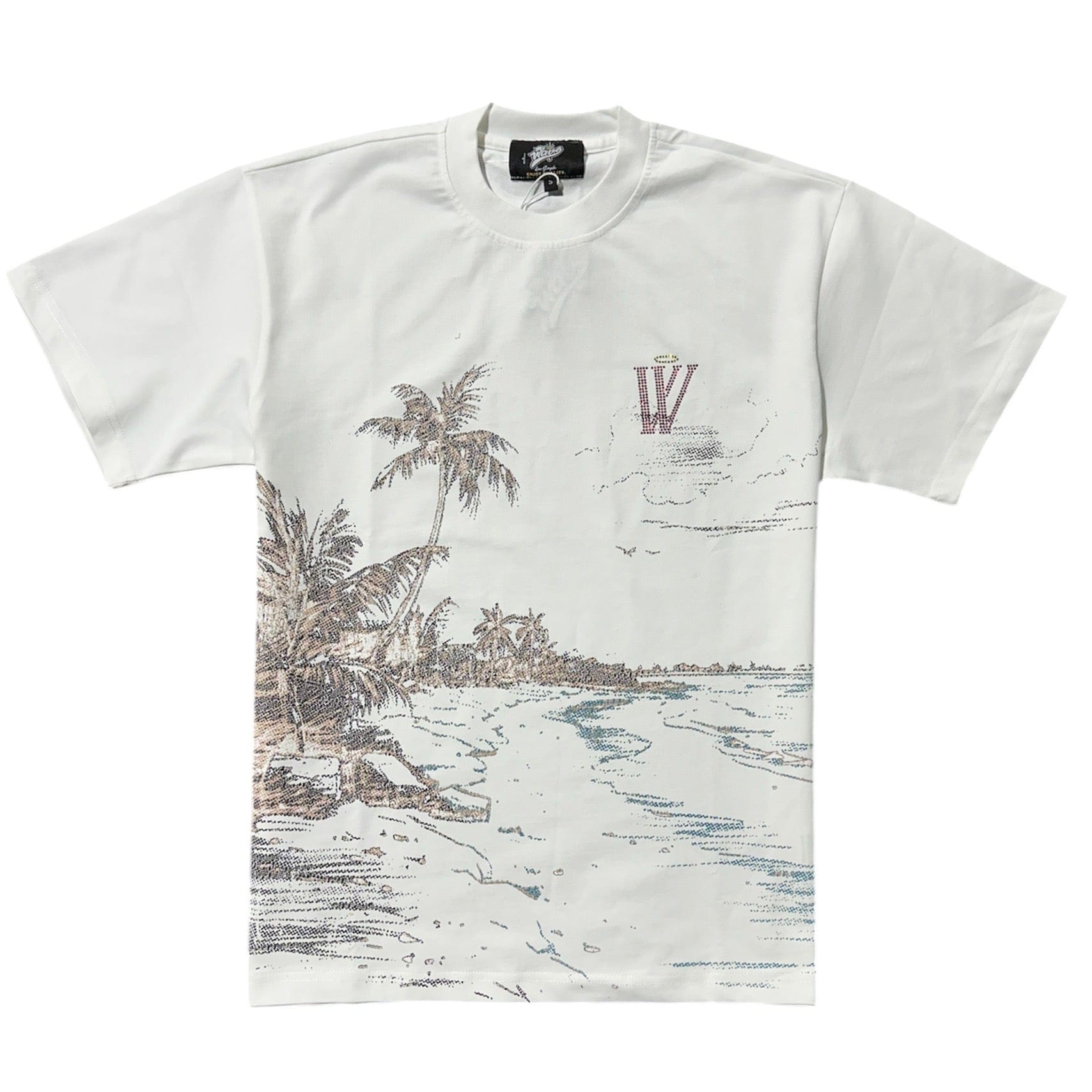 Mr. Wave BeachFront Wave Thermal Tee (White) MR-1005