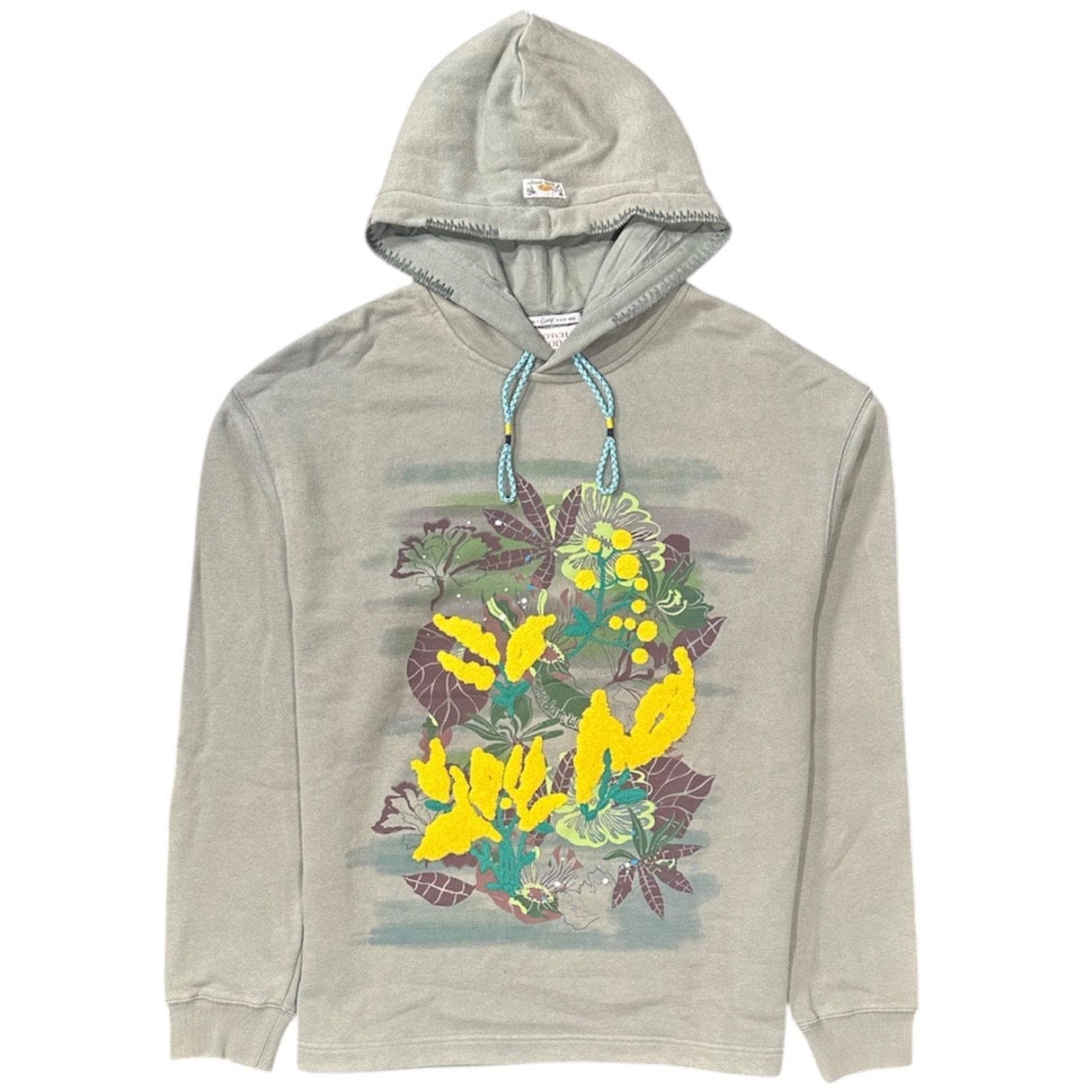 Scotch & Soda Leaf Embroidery Hoodie (Green) 23-SSMM-D40