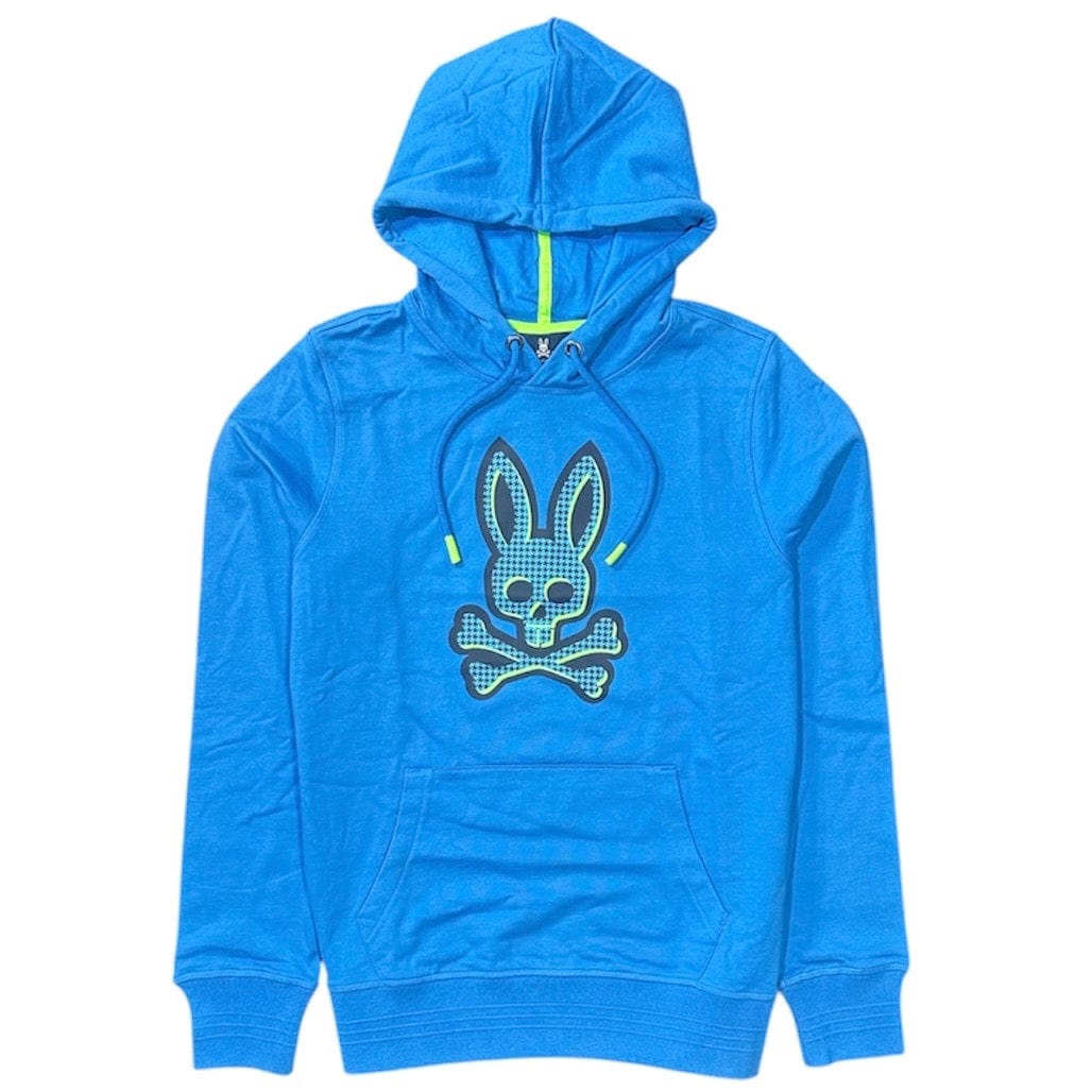 Psycho Bunny Drake Popover Hoodie (Celestial Blue) B6H630R1FT