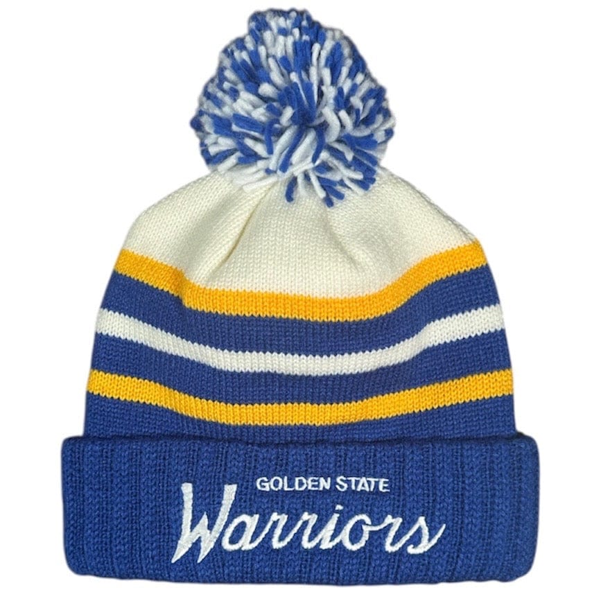 Mitchell & Ness Color Block Warriors Beanie (Royal) 050KZ