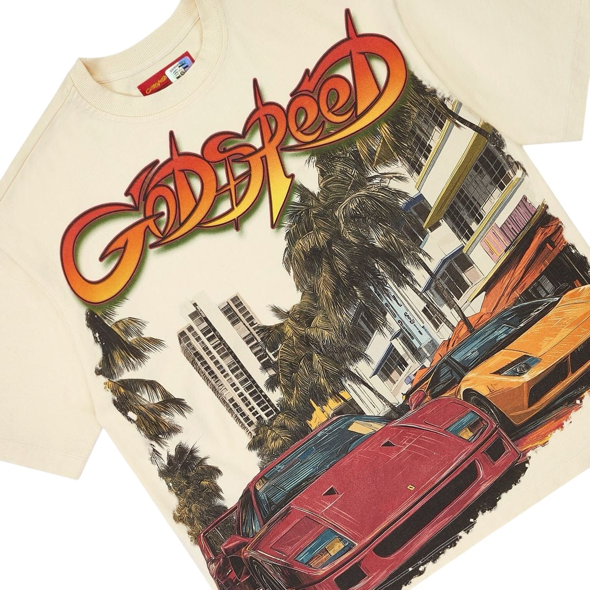 Godspeed South Beach Drive Miami Superrun Tee (Bone)