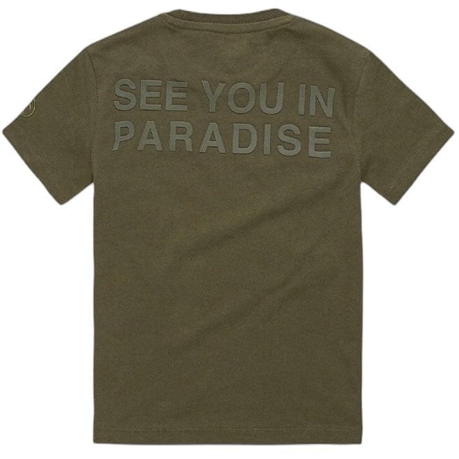 Boys Jordan Craig Paradise Tonal Tee (Olive) 9097AB