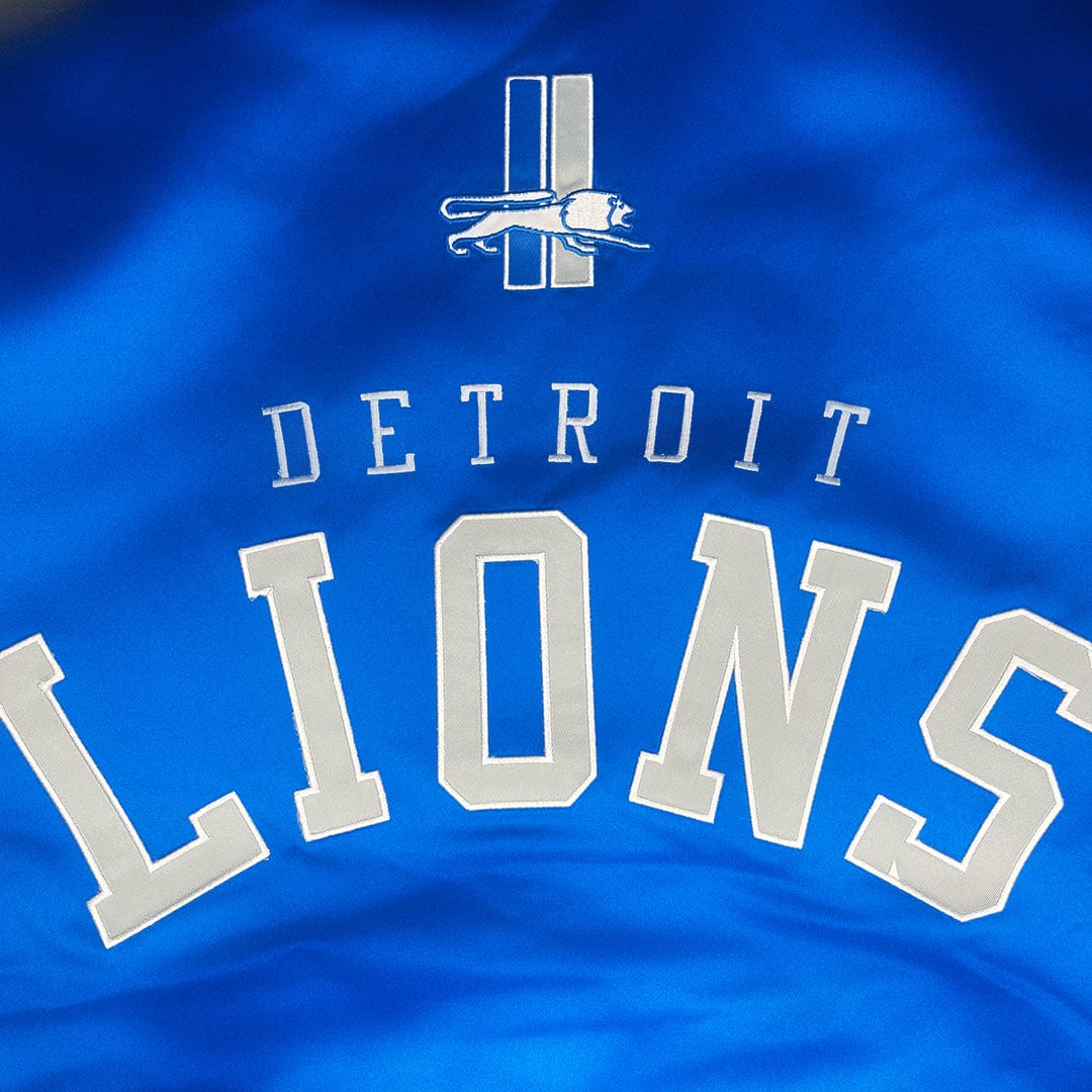 Mitchell & Ness NFL Detroit Lions Primetime Heavyweight Jacket (Blue)