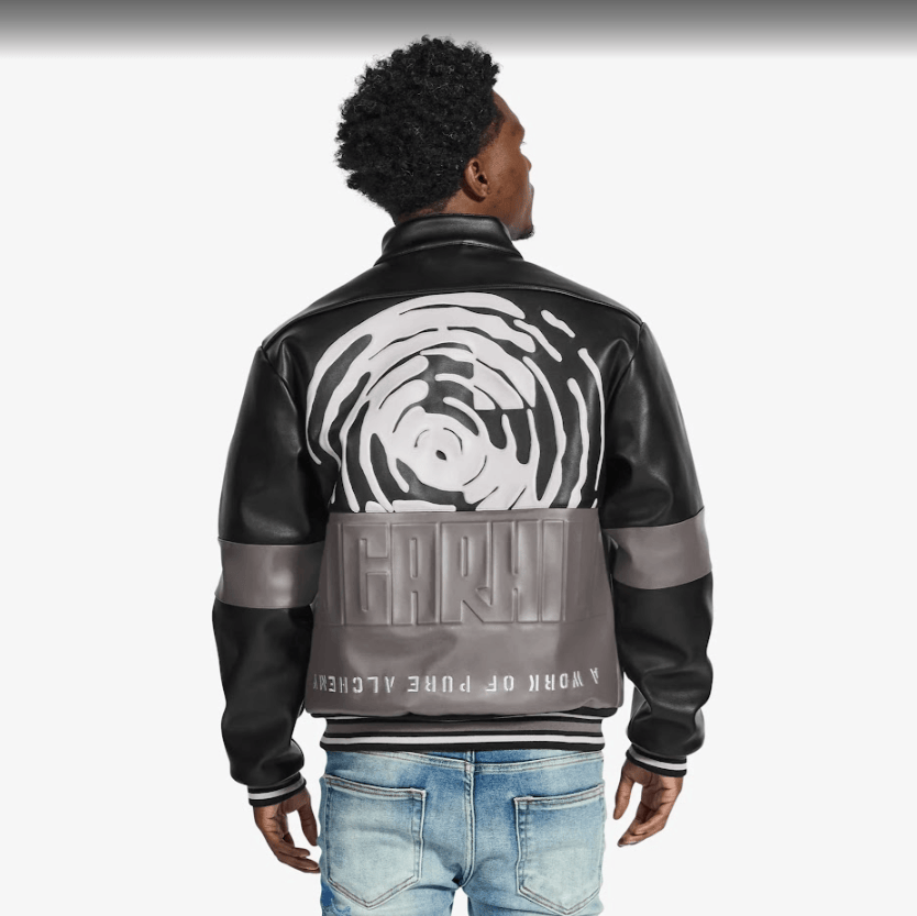 "Alchemy" Racer Jacket (black/white)