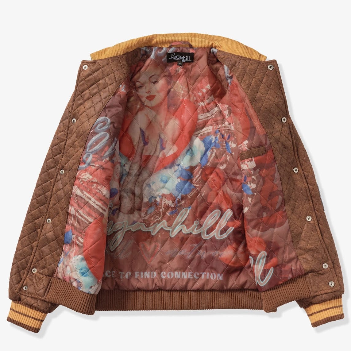 "The Heart" Quilted Jacket (brown)